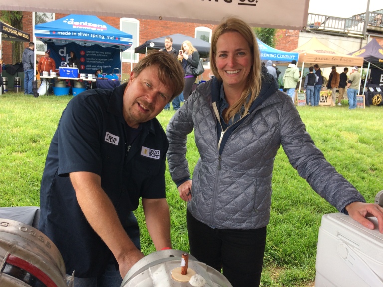 Stephen Marsh and Judy Neff, Checkerspot Brewing, Maryland Craft Beer Festival 2017