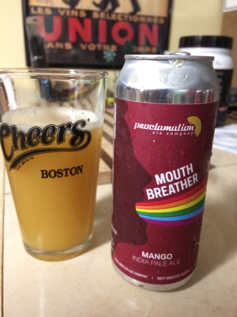 Mouth Breather Mango IPA, Proclamation Ale, West Kingstown RI